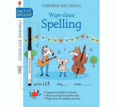 Wipe-clean Spelling 7-8, книжка с писалка