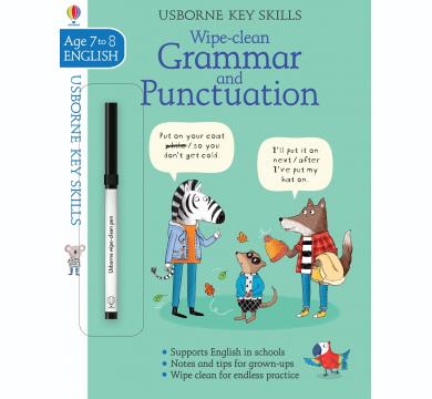 Wipe-clean Grammar and Punctuation, книжка за писане и изтриване с писалка